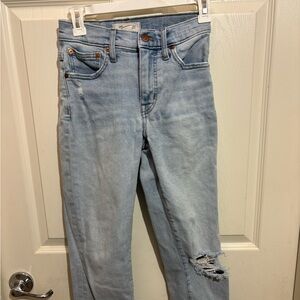 Madewell Light Blue Straight Leg Jeans